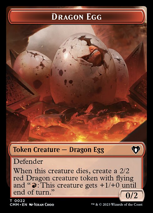 City's Blessing // Dragon Egg Double-Sided Token [Commander Masters Tokens] | L.A. Mood Comics and Games