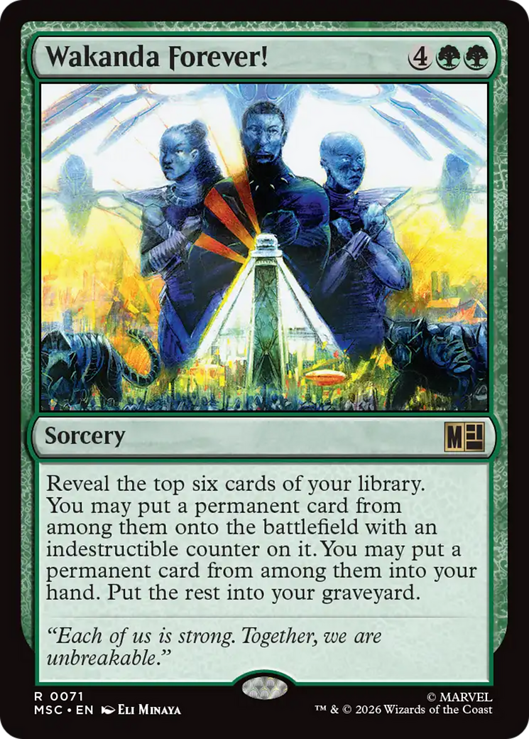 Wakanda Forever! (Surge Foil) [Marvel Super Heroes Commander] | L.A. Mood Comics and Games