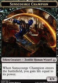 Sunscourge Champion // Cat Double-Sided Token [Hour of Devastation Tokens] | L.A. Mood Comics and Games