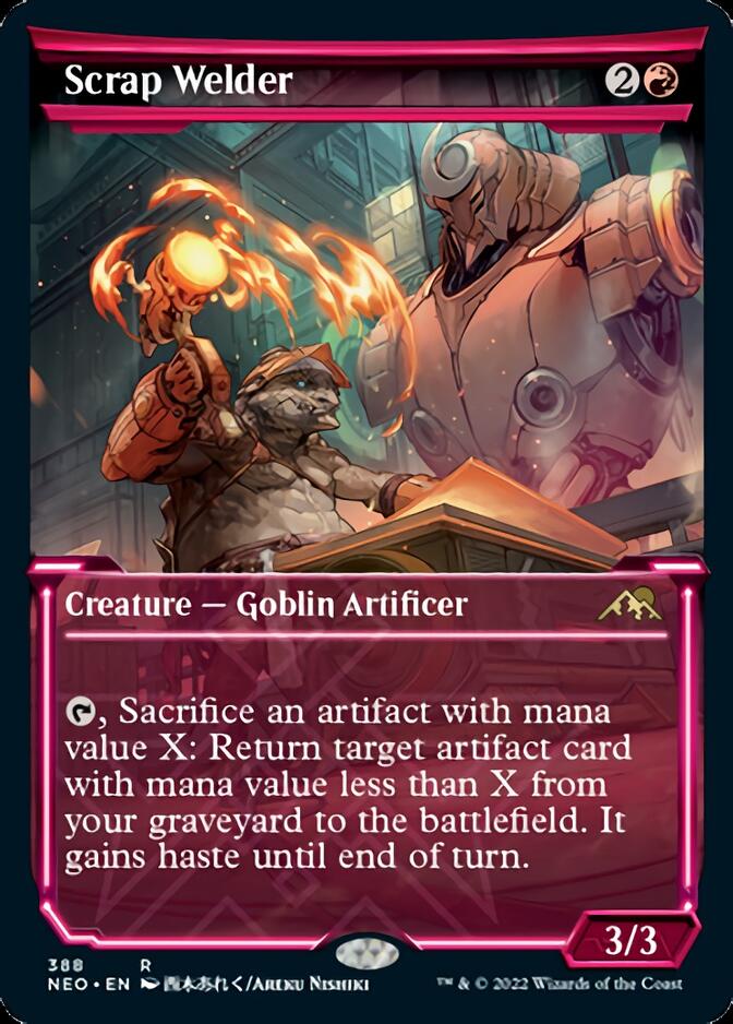 Scrap Welder (Showcase Soft Glow) [Kamigawa: Neon Dynasty] | L.A. Mood Comics and Games