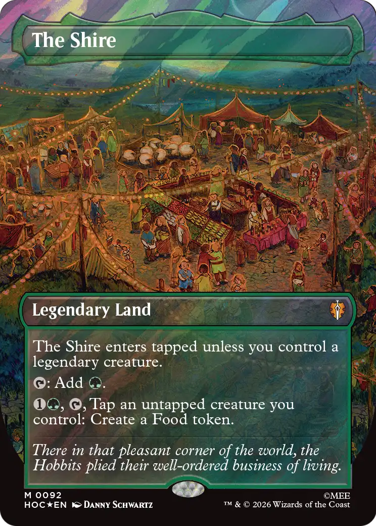 The Shire (Borderless) (Surge Foil) [The Hobbit: Eternal-Legal] | L.A. Mood Comics and Games