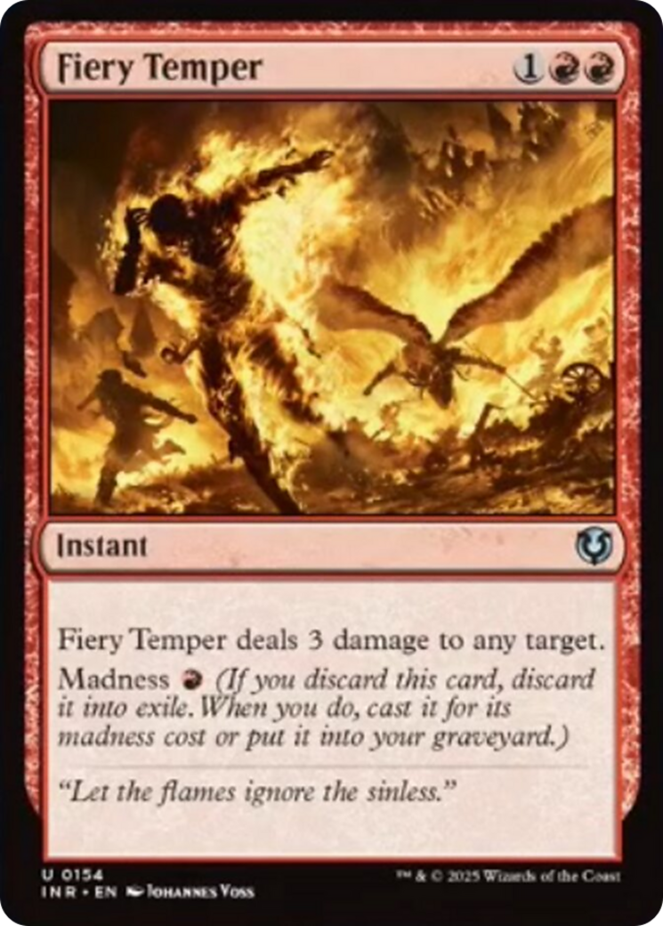 Fiery Temper [Innistrad Remastered] | L.A. Mood Comics and Games