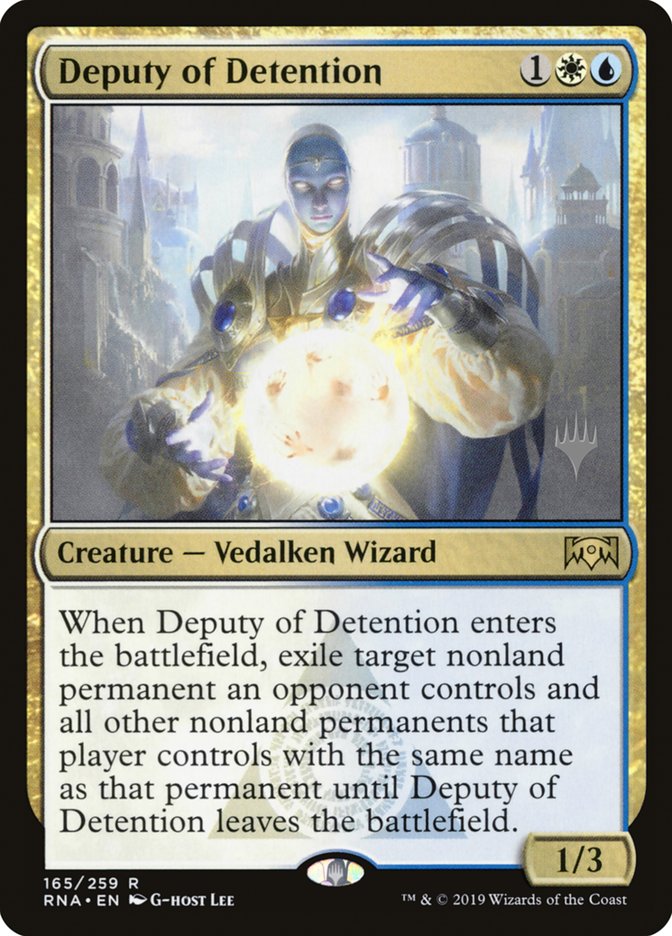 Deputy of Detention (Promo Pack) [Ravnica Allegiance Promos] | L.A. Mood Comics and Games
