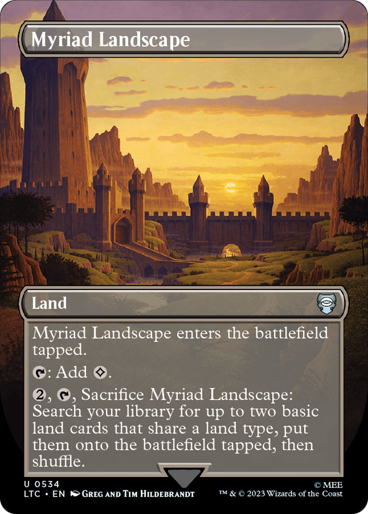 Myriad Landscape (Borderless) [The Lord of the Rings: Tales of Middle-Earth Commander] | L.A. Mood Comics and Games