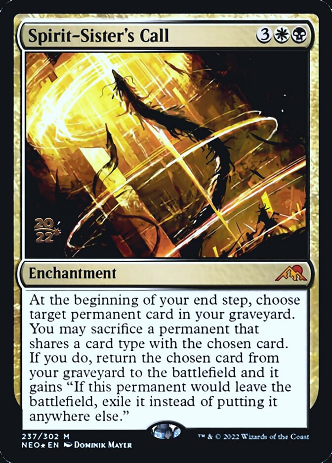 Spirit-Sister's Call [Kamigawa: Neon Dynasty Prerelease Promos] | L.A. Mood Comics and Games