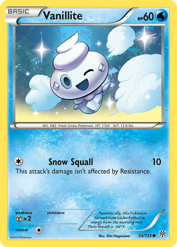 Vanillite (35/135) [Black & White: Plasma Storm] | L.A. Mood Comics and Games