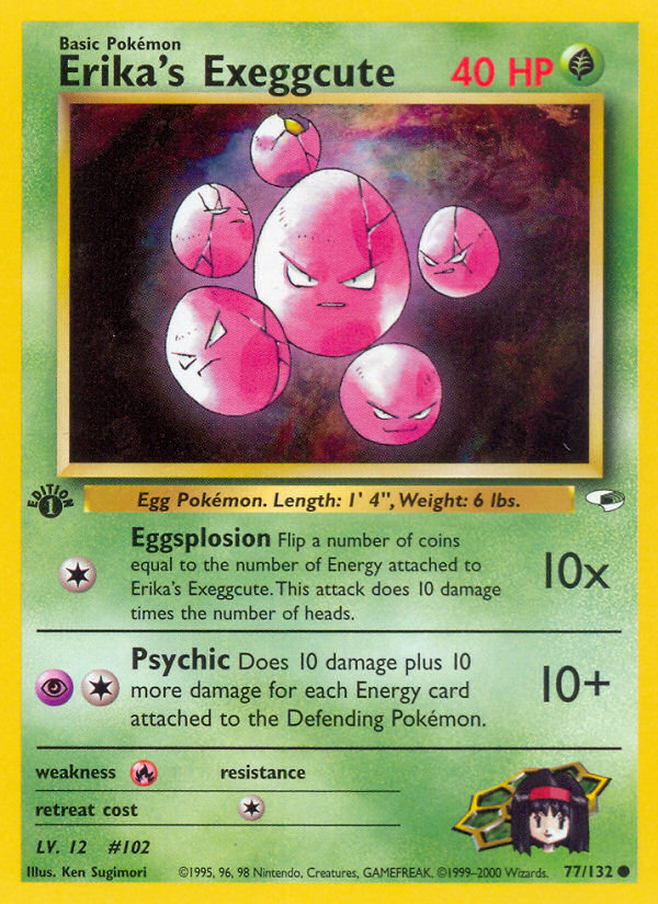 Erika's Exeggcute (77/132) [Gym Heroes 1st Edition] | L.A. Mood Comics and Games