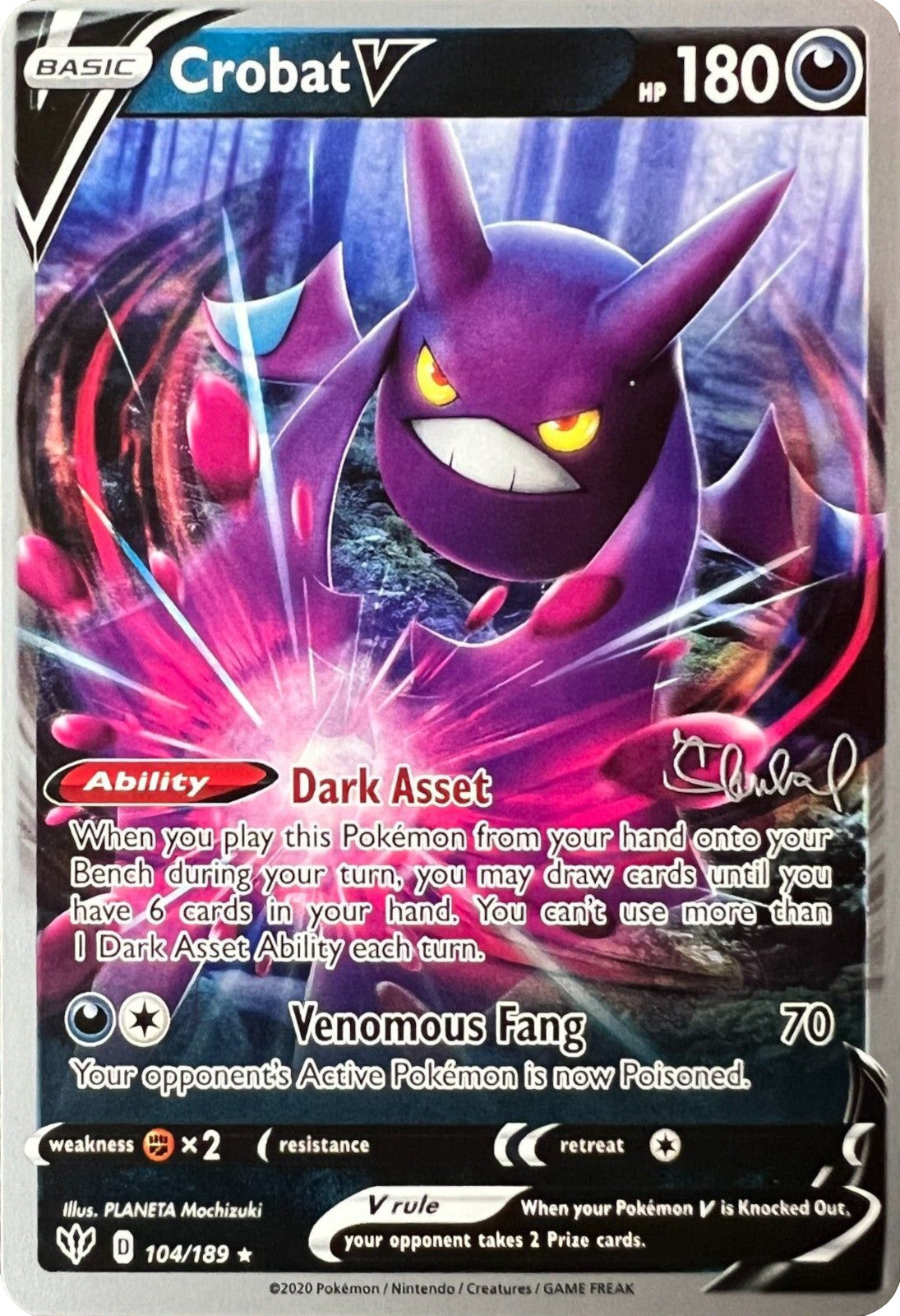 Crobat V (104/189) (ADP - Ondrej Skubal) [World Championships 2022] | L.A. Mood Comics and Games