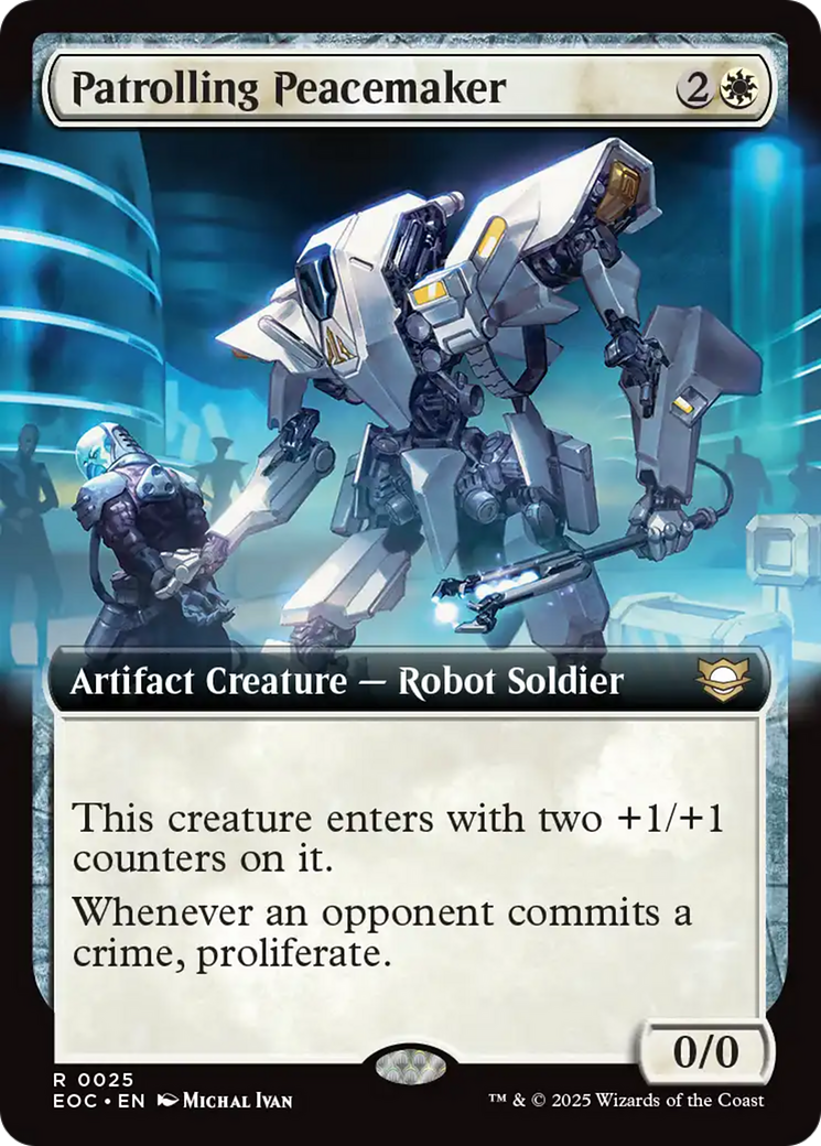 Patrolling Peacemaker (Extended Art) [Edge of Eternities Commander] | L.A. Mood Comics and Games