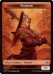 Elemental (0017) // Warrior Double-Sided Token [Tarkir: Dragonstorm Commander Tokens] | L.A. Mood Comics and Games