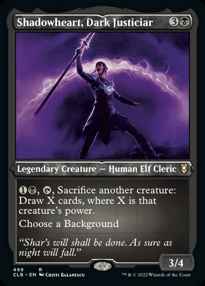 Shadowheart, Dark Justiciar (Foil Etched) [Commander Legends: Battle for Baldur's Gate] | L.A. Mood Comics and Games