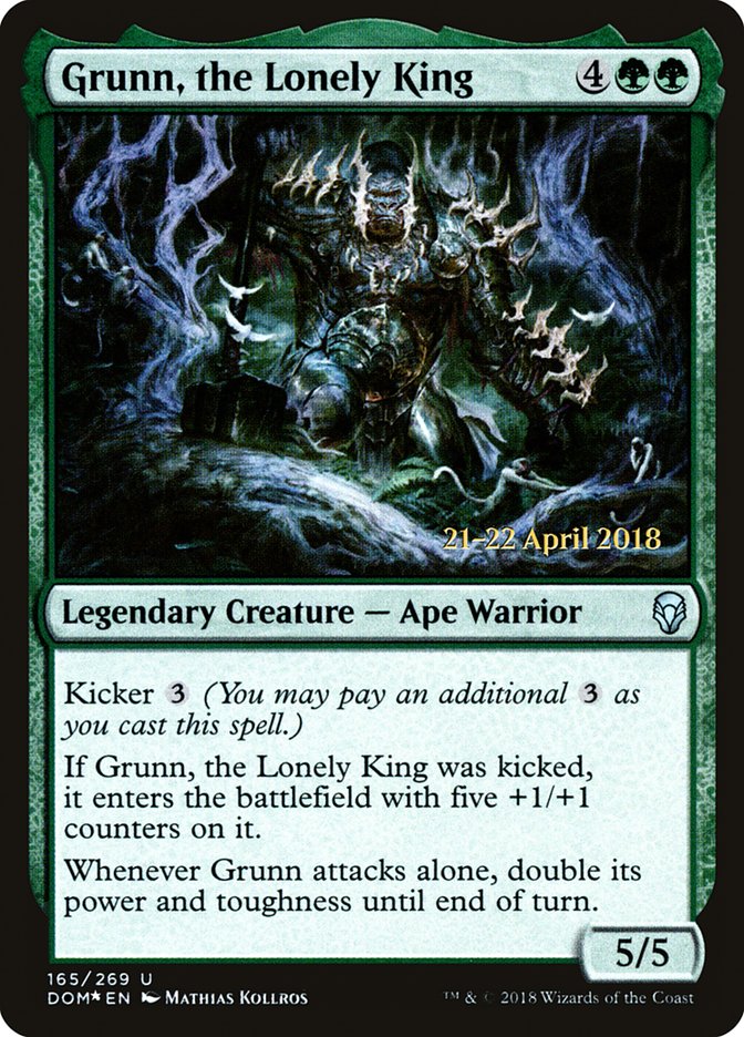 Grunn, the Lonely King [Dominaria Prerelease Promos] | L.A. Mood Comics and Games