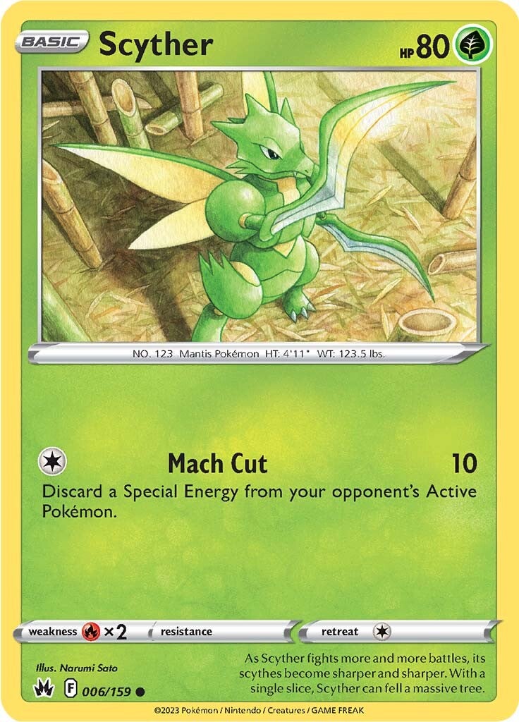 Scyther (006/159) [Sword & Shield: Crown Zenith] | L.A. Mood Comics and Games