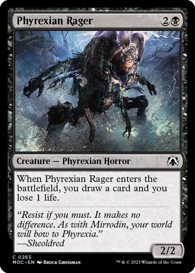 Phyrexian Rager [March of the Machine Commander] | L.A. Mood Comics and Games