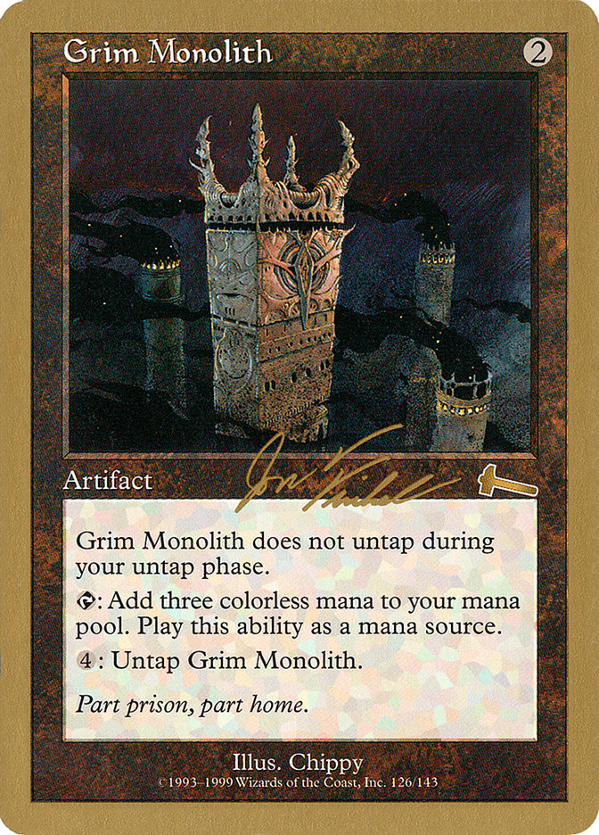 Grim Monolith (Jon Finkel) [World Championship Decks 2000] | L.A. Mood Comics and Games