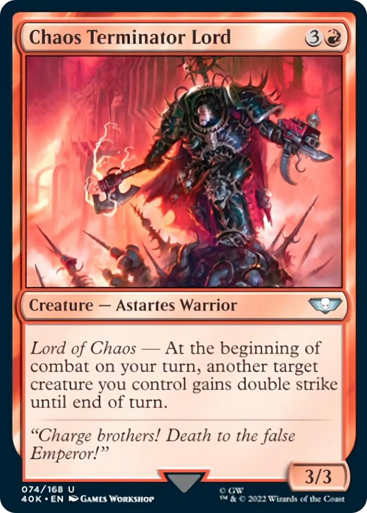 Chaos Terminator Lord (Surge Foil) [Warhammer 40,000] | L.A. Mood Comics and Games