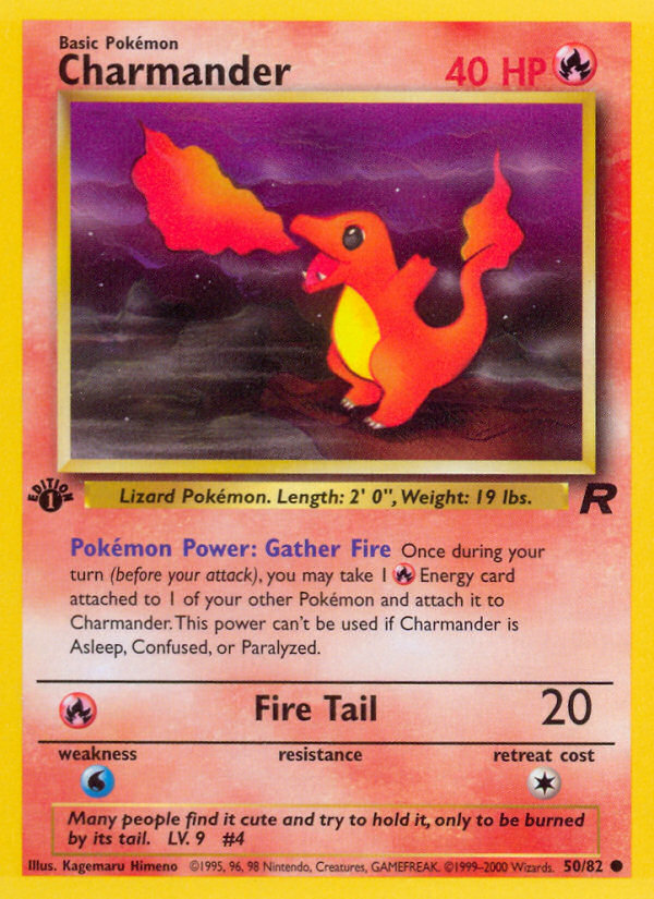 Charmander (50/82) [Team Rocket 1st Edition] | L.A. Mood Comics and Games
