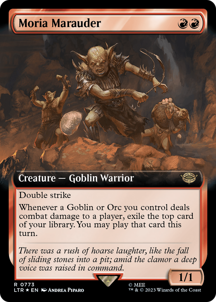 Moria Marauder (Extended Art) (Surge Foil) [The Lord of the Rings: Tales of Middle-Earth] | L.A. Mood Comics and Games