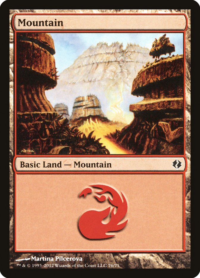 Mountain (76) [Duel Decks: Venser vs. Koth] | L.A. Mood Comics and Games