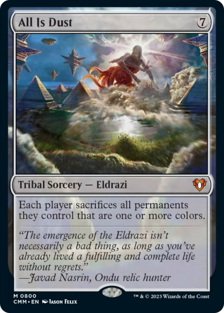 All Is Dust [Commander Masters] | L.A. Mood Comics and Games
