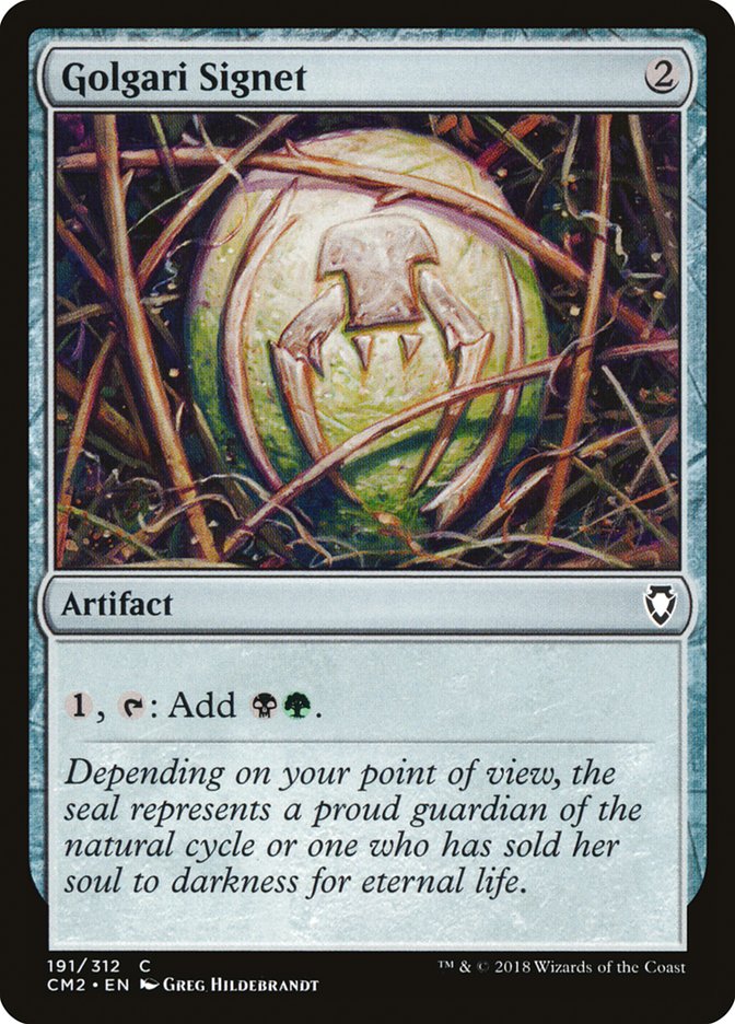 Golgari Signet (191/312) [Commander Anthology Volume II] | L.A. Mood Comics and Games