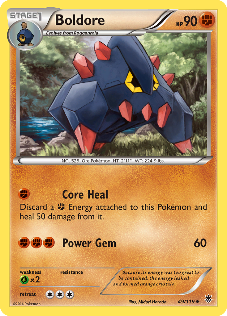 Boldore (49/119) [XY: Phantom Forces] | L.A. Mood Comics and Games