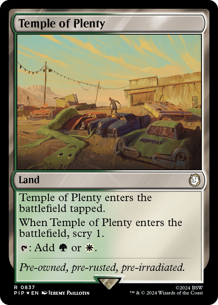 Temple of Plenty (Surge Foil) [Fallout] | L.A. Mood Comics and Games