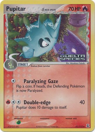 Pupitar (51/113) (Delta Species) (Stamped) [EX: Delta Species] | L.A. Mood Comics and Games