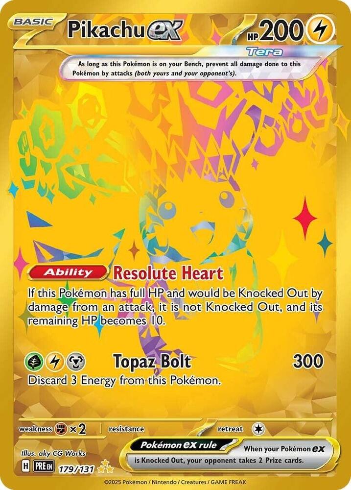 Pikachu ex (179/131) [Scarlet & Violet: Prismatic Evolutions] | L.A. Mood Comics and Games