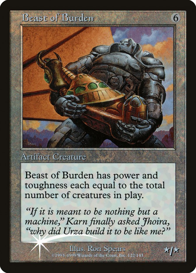 Beast of Burden (Misprinted) [Urza's Legacy Promos] | L.A. Mood Comics and Games