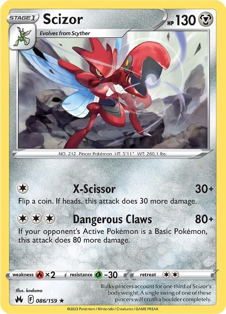 Scizor (086/159) [Sword & Shield: Crown Zenith] | L.A. Mood Comics and Games