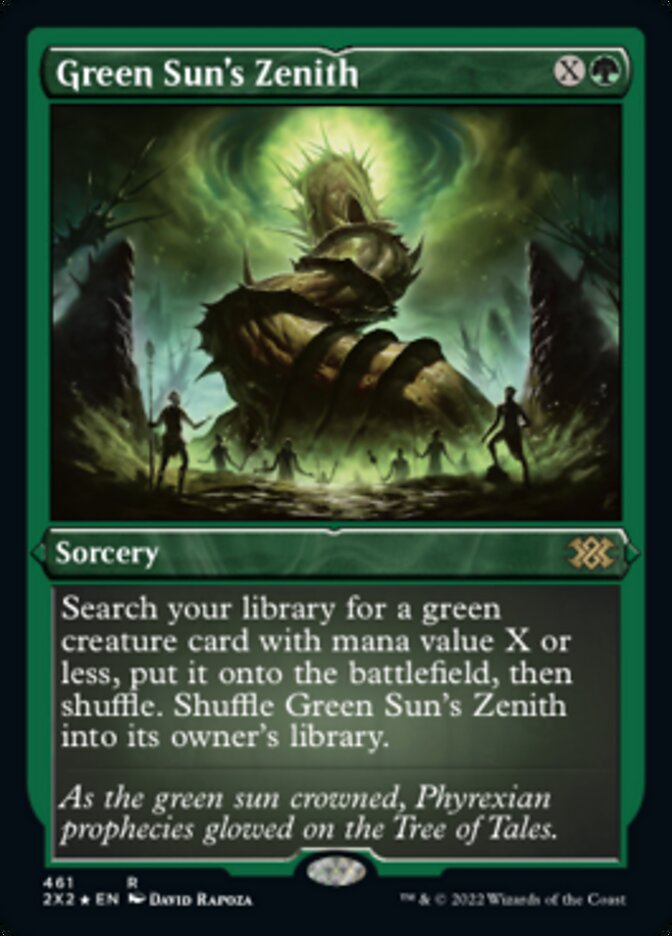 Green Sun's Zenith (Foil Etched) [Double Masters 2022] | L.A. Mood Comics and Games