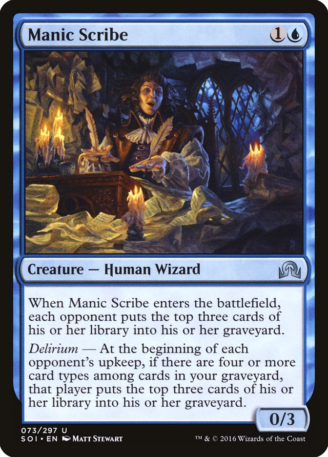 Manic Scribe [Shadows over Innistrad] | L.A. Mood Comics and Games