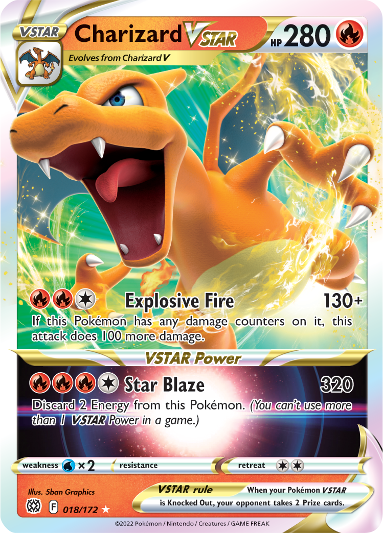 Charizard VSTAR (018/172) [Sword & Shield: Brilliant Stars] | L.A. Mood Comics and Games
