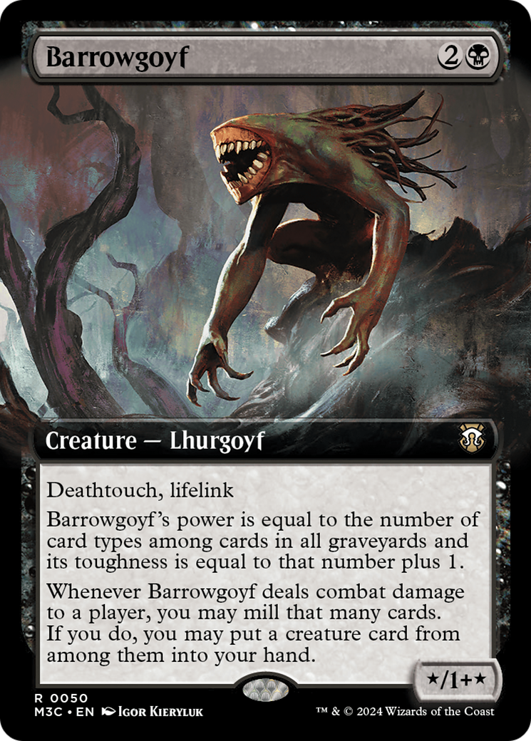 Barrowgoyf (Extended Art) [Modern Horizons 3 Commander] | L.A. Mood Comics and Games