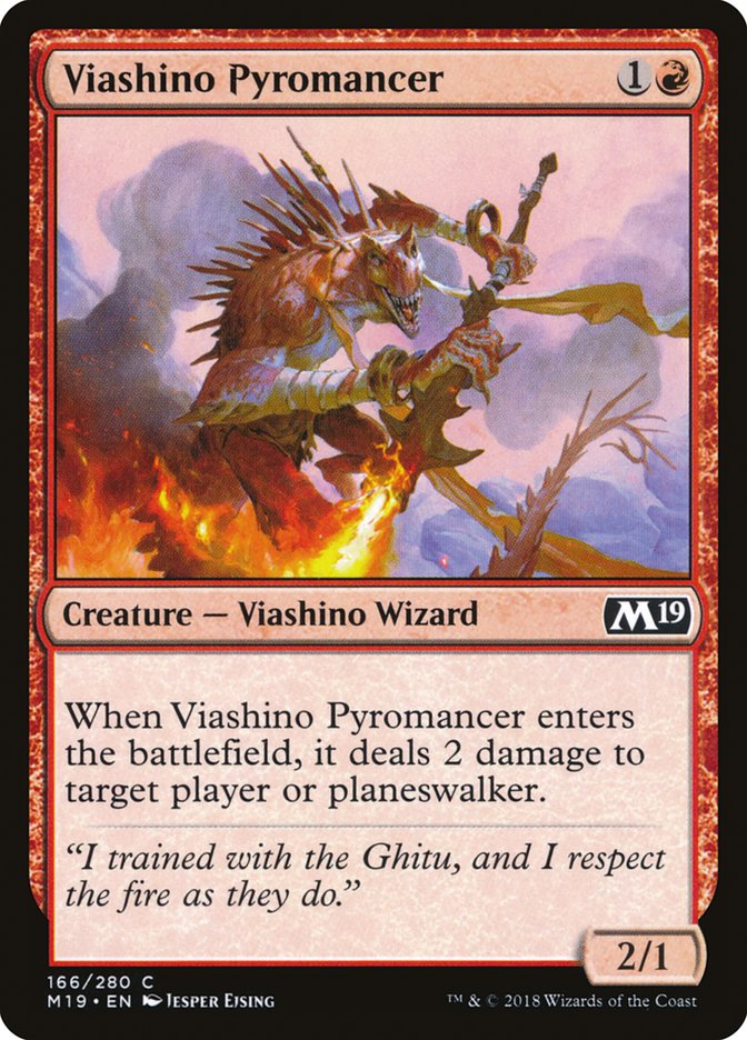 Viashino Pyromancer [Core Set 2019] | L.A. Mood Comics and Games
