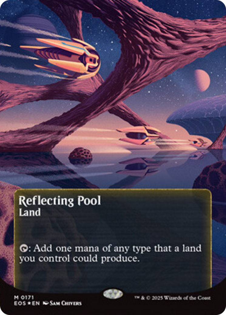 Reflecting Pool (0171) (Borderless) (Galaxy Foil) [Edge of Eternities: Stellar Sights] | L.A. Mood Comics and Games