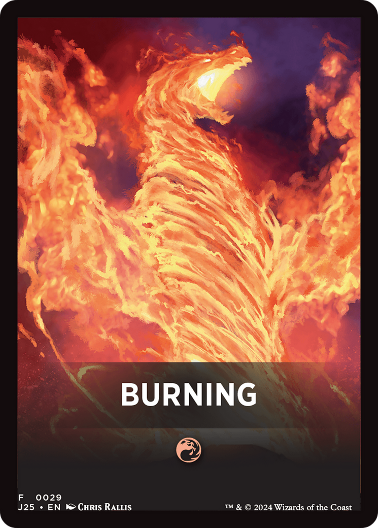 Burning Theme Card [Foundations Jumpstart Front Cards] | L.A. Mood Comics and Games