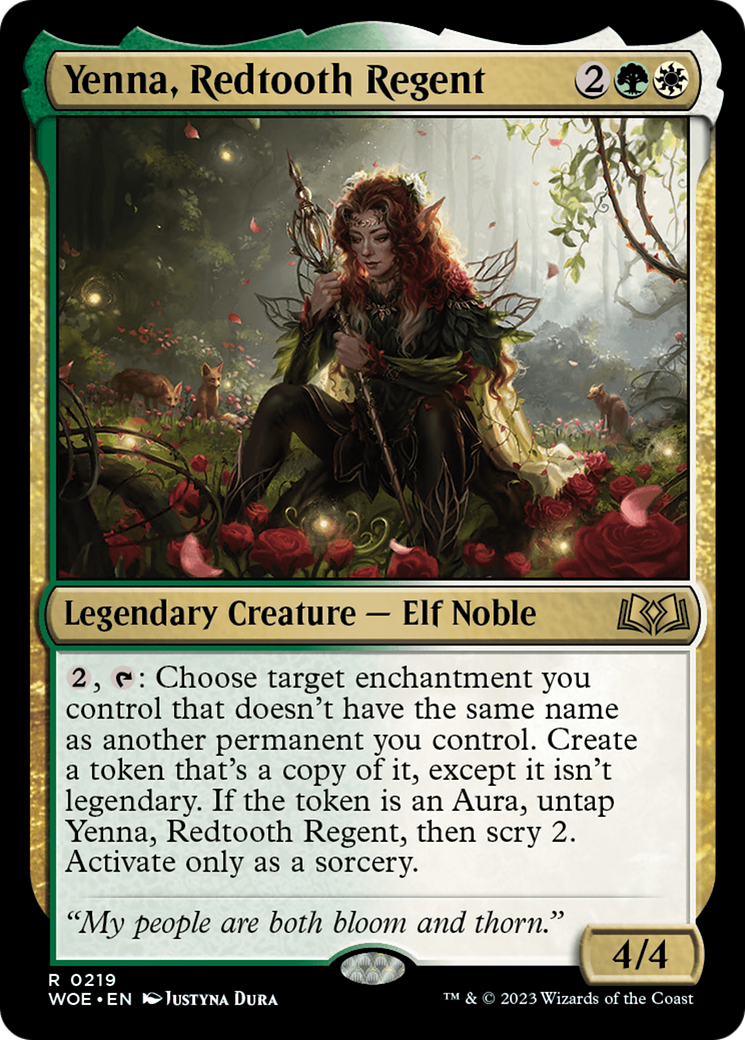 Yenna, Redtooth Regent [Wilds of Eldraine Prerelease Promos] | L.A. Mood Comics and Games