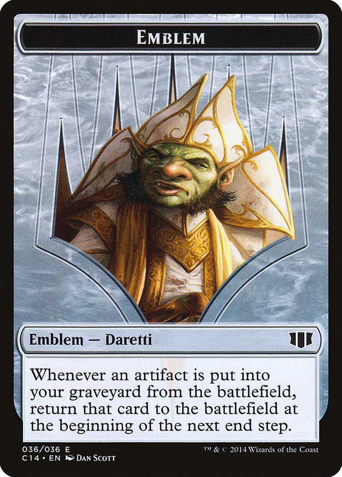 Daretti, Scrap Savant Emblem // Tuktuk the Returned Double-Sided Token [Commander 2014 Tokens] | L.A. Mood Comics and Games