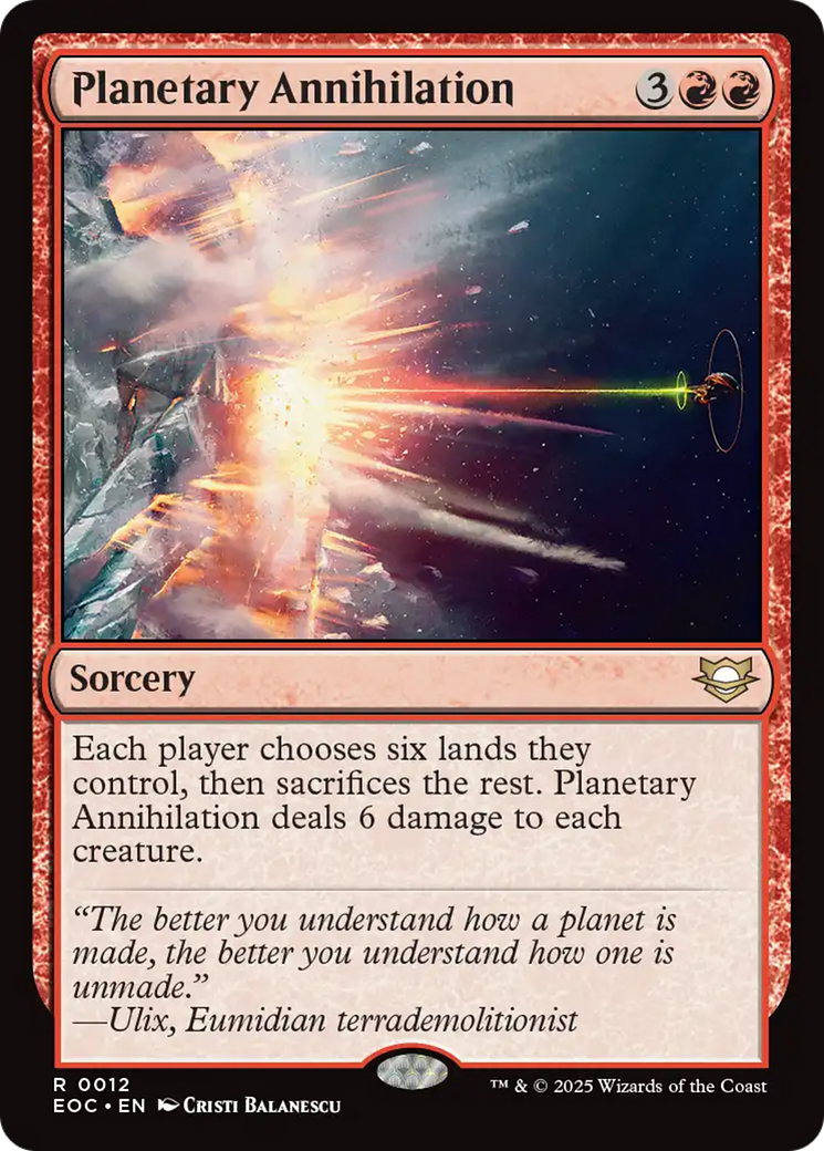 Planetary Annihilation [Edge of Eternities Commander] | L.A. Mood Comics and Games