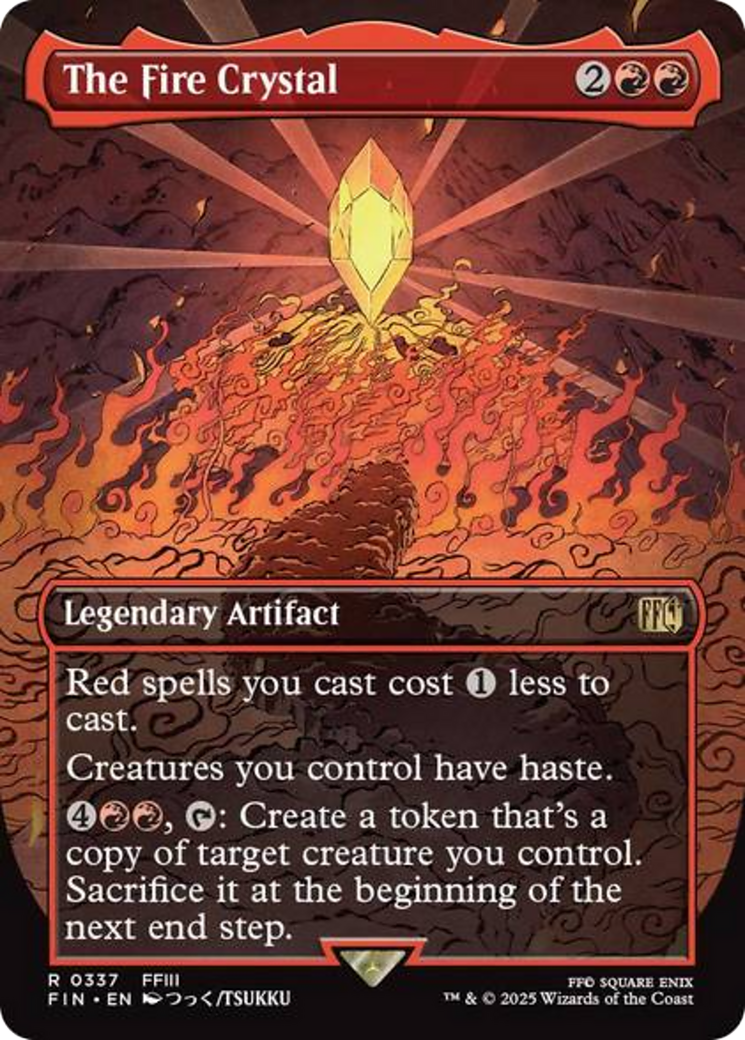 The Fire Crystal (Borderless) [FINAL FANTASY] | L.A. Mood Comics and Games