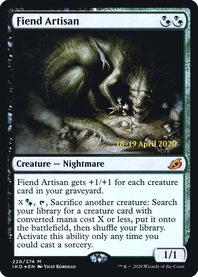 Fiend Artisan [Ikoria: Lair of Behemoths Prerelease Promos] | L.A. Mood Comics and Games