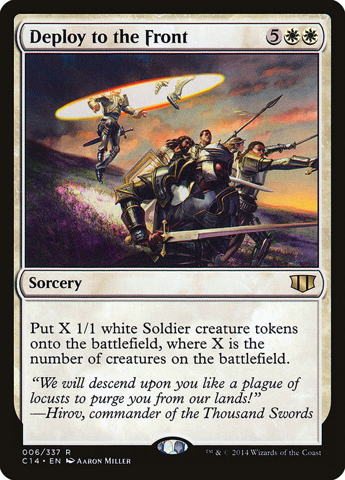 Deploy to the Front [Commander 2014] | L.A. Mood Comics and Games
