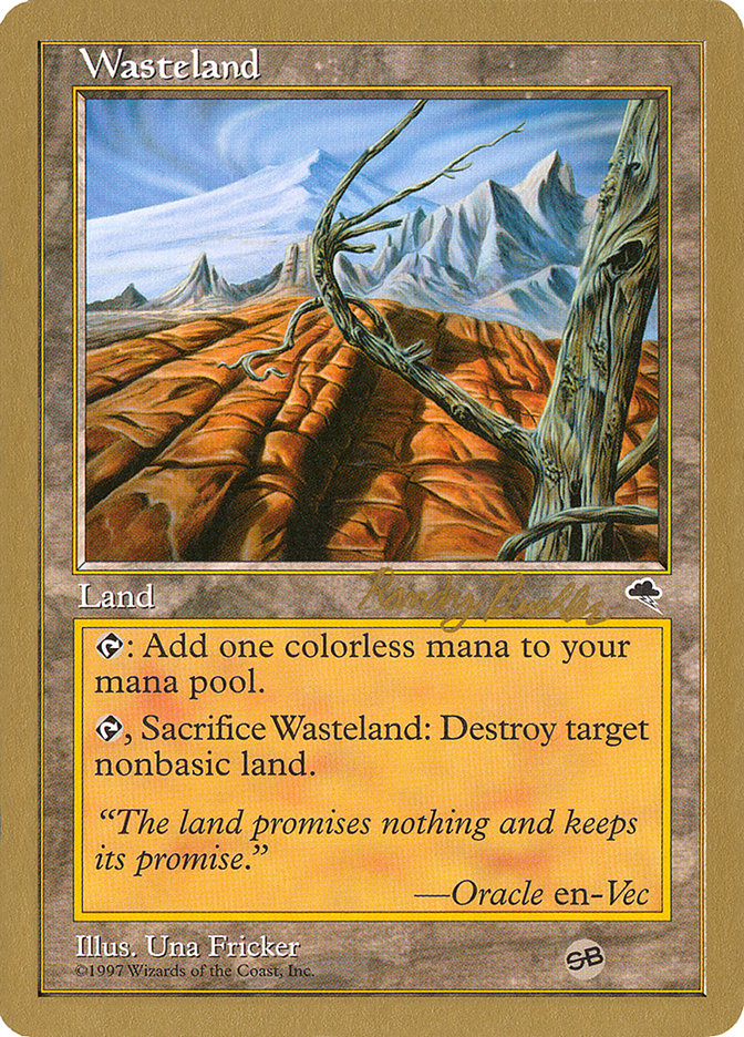 Wasteland (Randy Buehler) (SB) [World Championship Decks 1998] | L.A. Mood Comics and Games