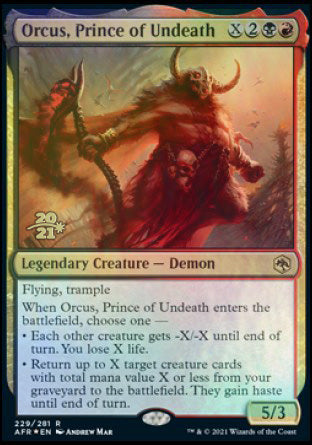 Orcus, Prince of Undeath [Dungeons & Dragons: Adventures in the Forgotten Realms Prerelease Promos] | L.A. Mood Comics and Games
