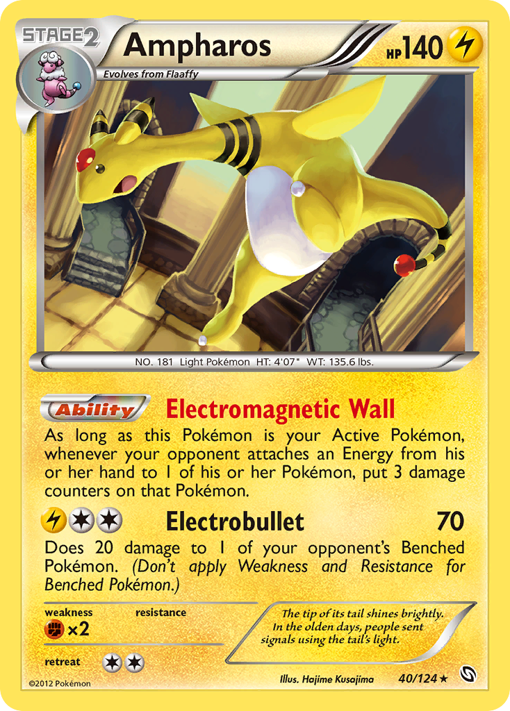 Ampharos (40/124) [Black & White: Dragons Exalted] | L.A. Mood Comics and Games