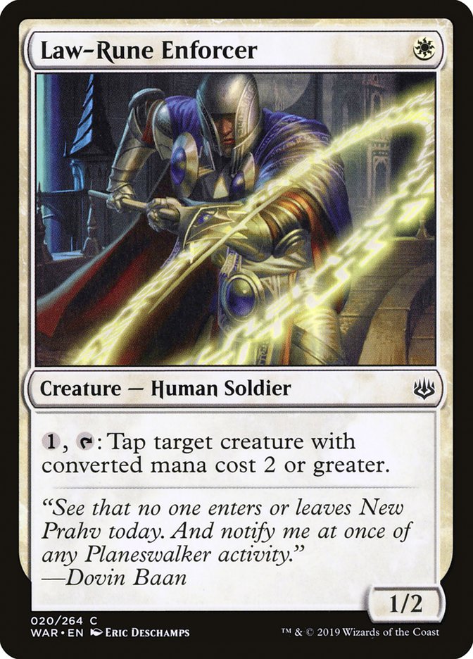 Law-Rune Enforcer [War of the Spark] | L.A. Mood Comics and Games