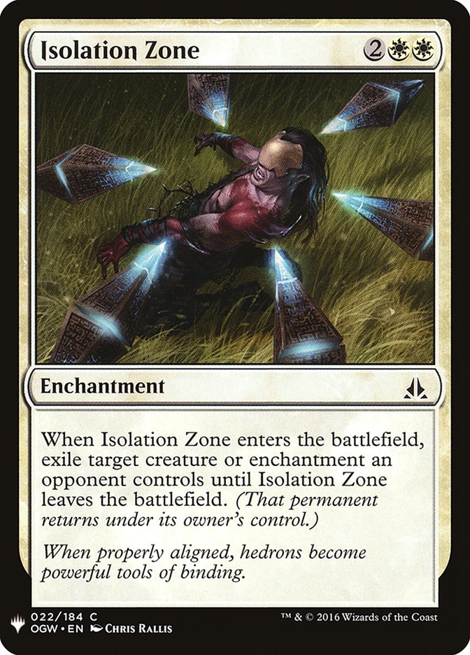 Isolation Zone [Mystery Booster] | L.A. Mood Comics and Games