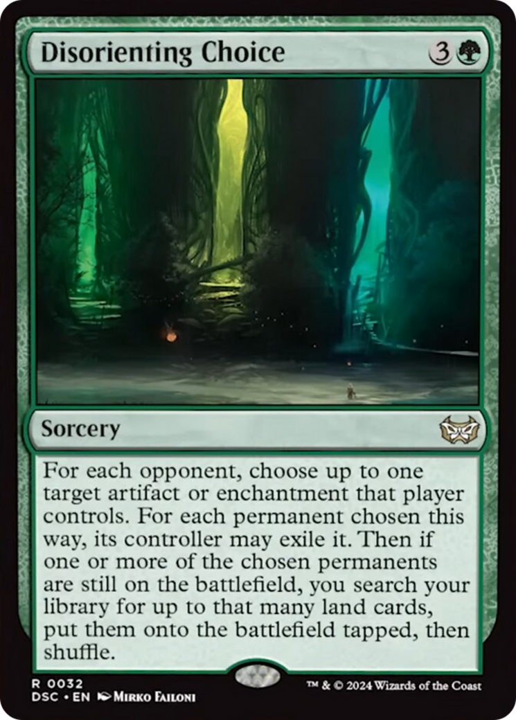 Disorienting Choice (Extended Art) [Duskmourn: House of Horror Commander] | L.A. Mood Comics and Games